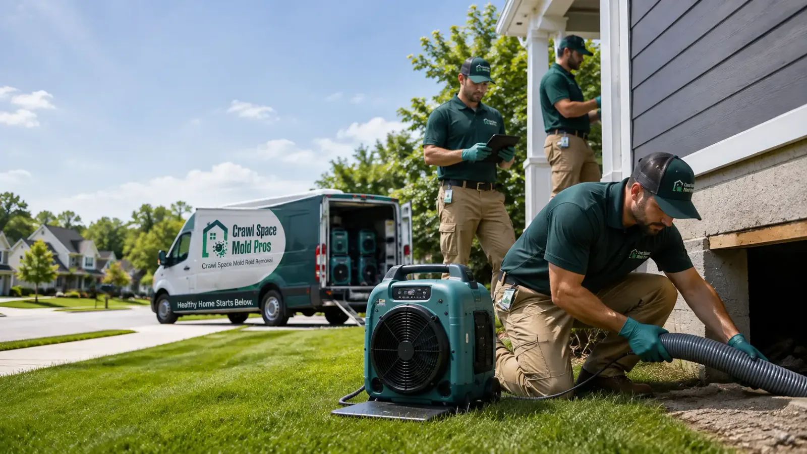 Crawl Space Mold Removal in East Thermopolis, WY